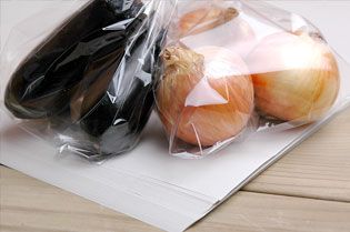 野菜の乾燥を防ぐポリエチレン袋